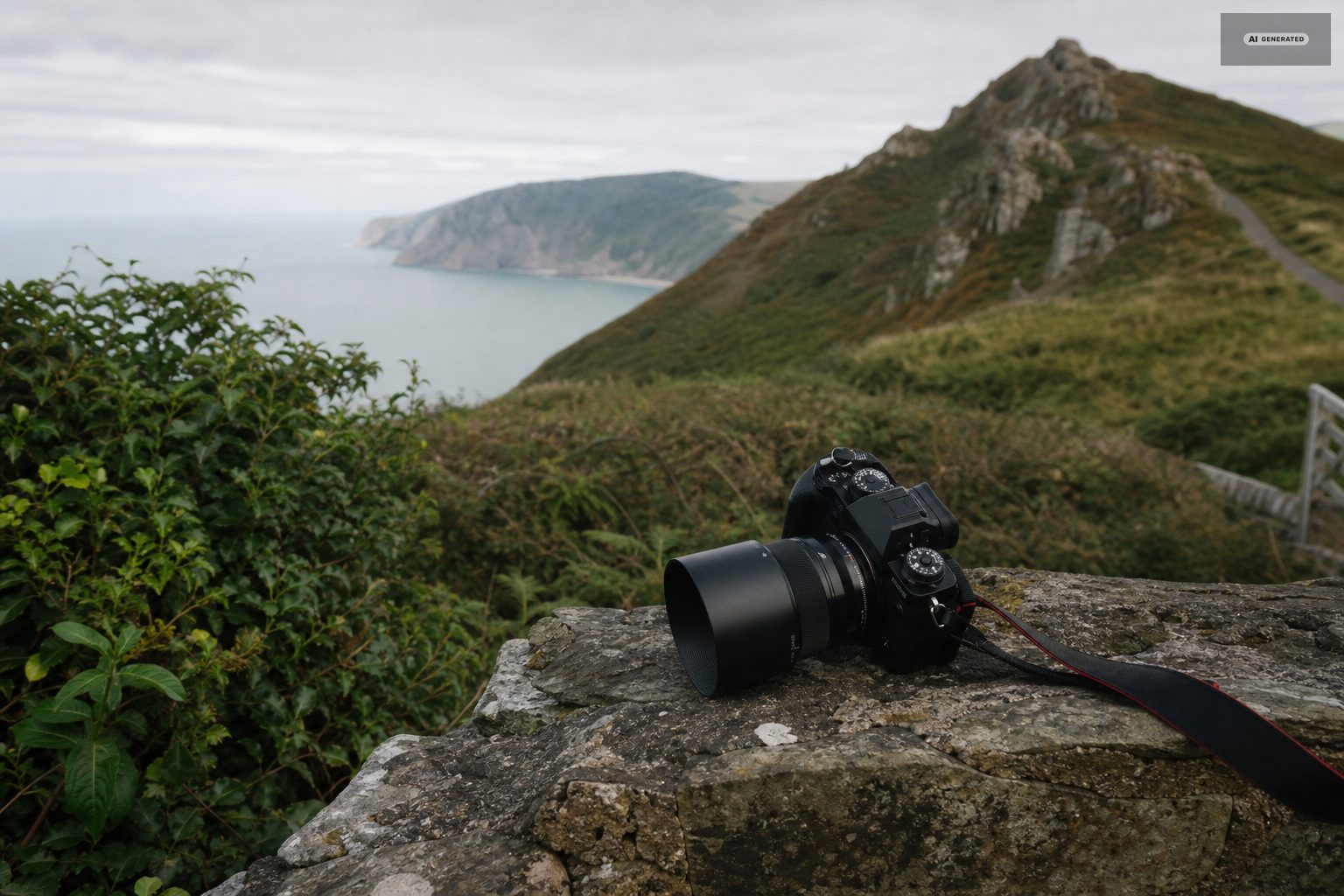 Photographs, on the Exmoor coast at Lynton and Lynmouth